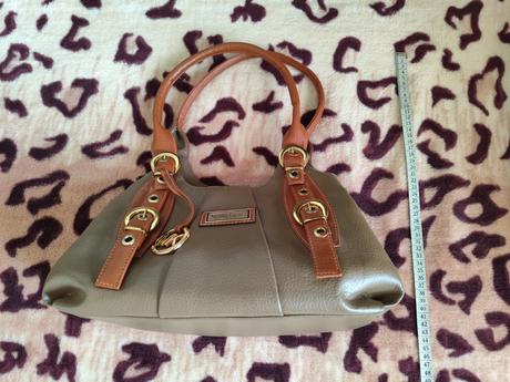 Hnedá koženná kabelka michael kors, nemá štítok, michael kors