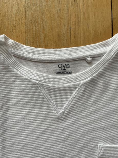 Bavlnene biele tricko s dlhym rukavom ovs, ovs,158