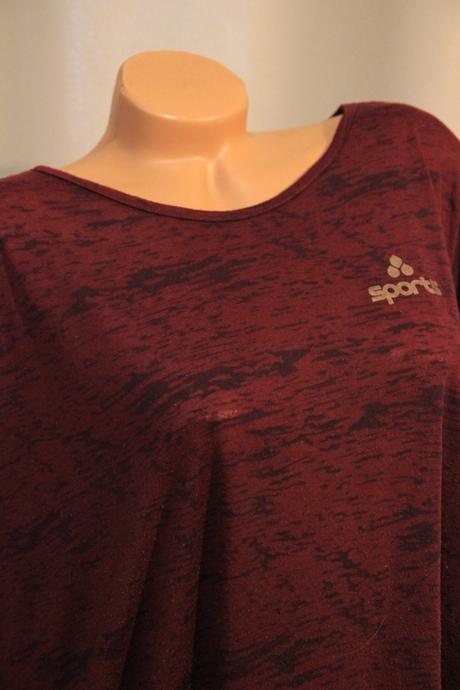 Bordový športový top, xl, xl