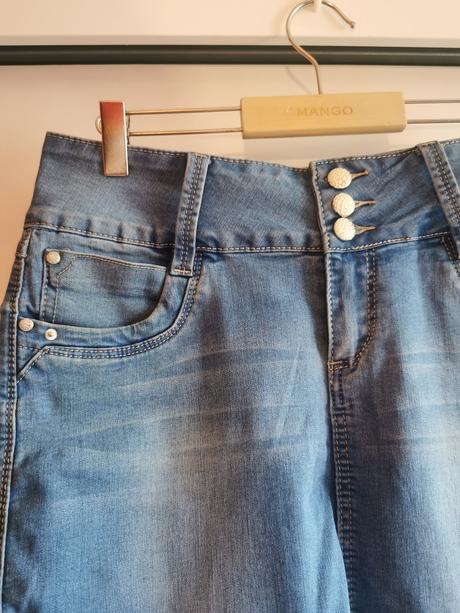 Dámska riflova mini sukňa, l