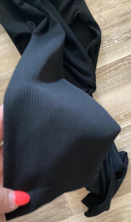 Predĺžená elastickárebrovaná suprava mikina+legíny, l