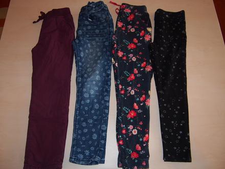 Dvoje nohavice č.116/122 - cena spolu, 116