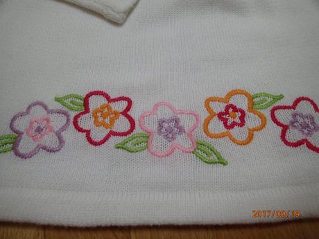 Vyšívaný svetrík 1x oblečený, topolino,86