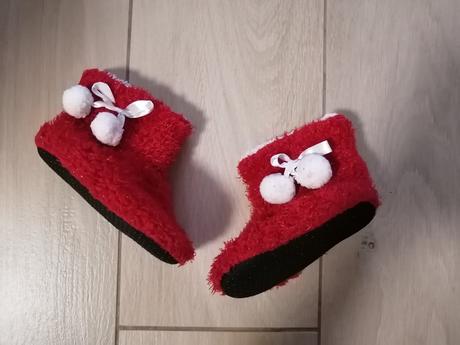 Zimné vianočné teplé papučky s kožušinkou, 24