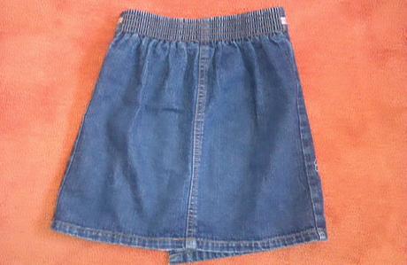 Rifľová sukňa vyšitá motýľmi a kvetmi, 4roky, adams,104