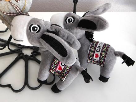 Krásne plyšové zvieratká somárikovia,