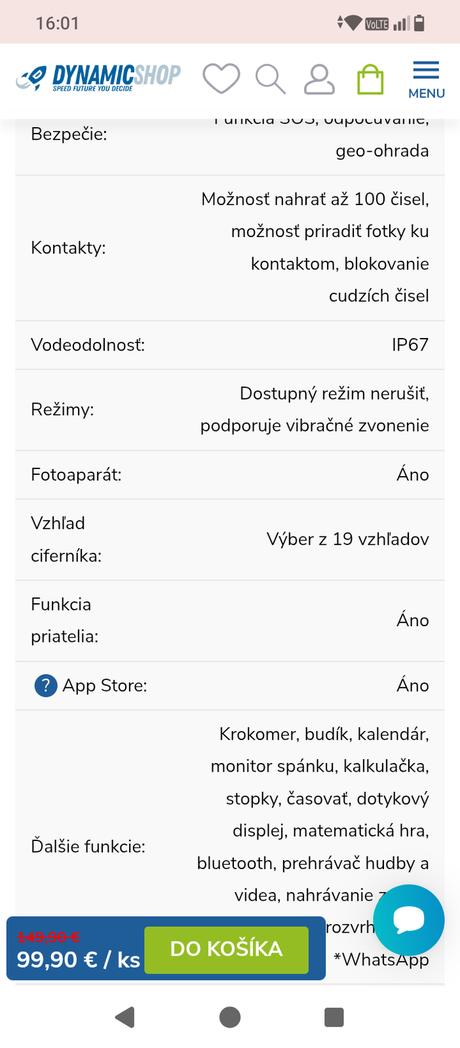 Detské smart hodinky watch king wk22,