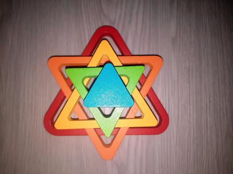 Montessori drevená skladačka, 