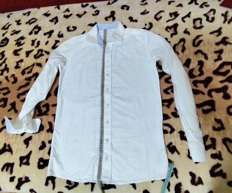 Pánska snehobiela košela, raz oblečená, vel.l,, l