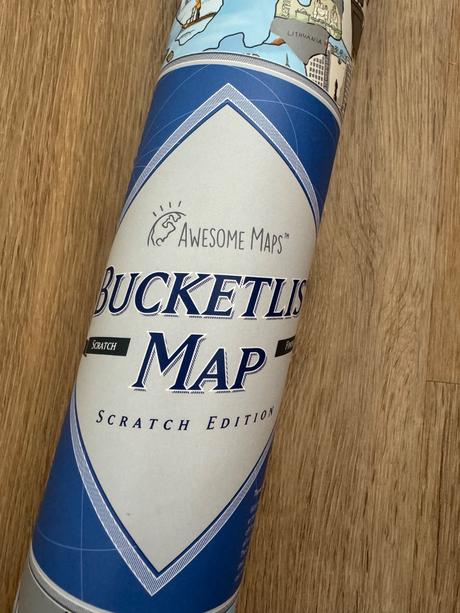 Stieracia mapa sveta 97,5x56 cm v tubuse, 