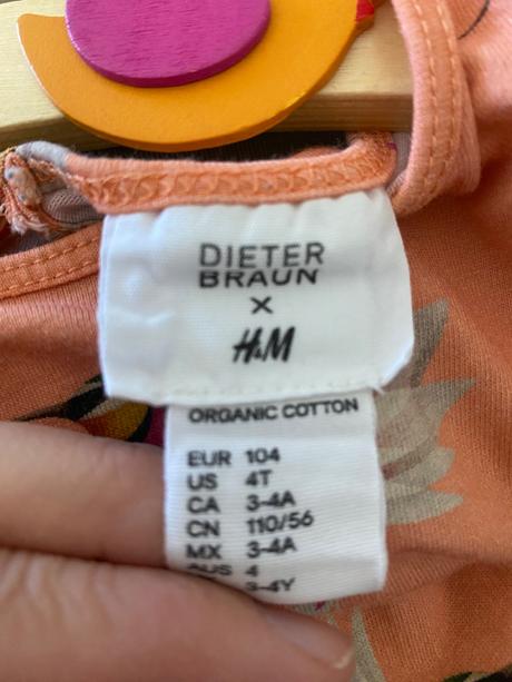 Letné šaty zn. h&m and dieter braun, h&m,104