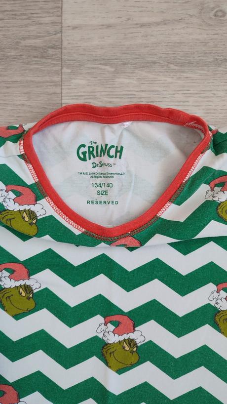 Vianočné pyžamo grinch, reserved,134