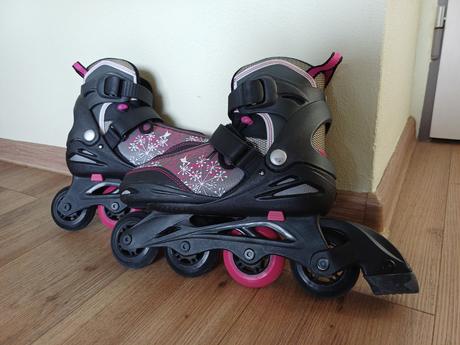 Dievčenské kolieskové korčule, veľkosť 33 - 37, crivit,33