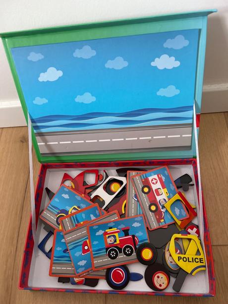 Magnetická skladačka dopravné prostriedky, 