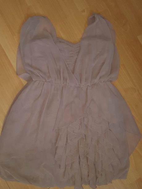 Bezove spolocenske saty, h&m,38