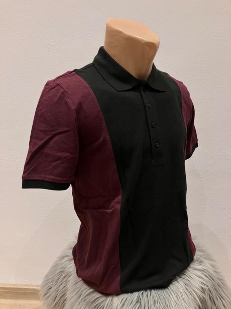 Chlapčenské polo tričko bordovo-čierne (16 r.), original marines,176