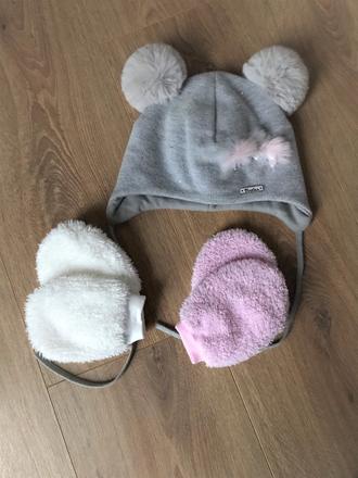 Zimná čiapka + 2x rukavice, marika,42