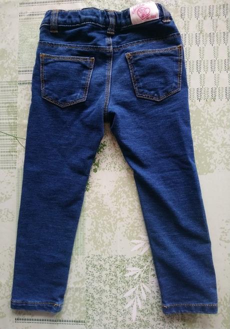 Dievčenské elastické rifle, slim, chicco, 86-92 cm, chicco,92