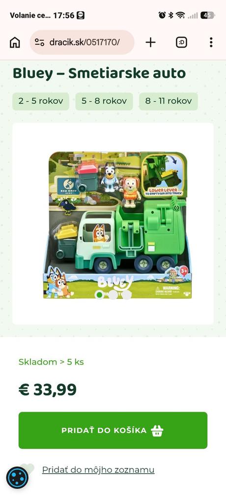 Smetiarske auto bluey, 