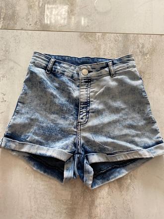 Šortky s vysokým pasom, h&m,34