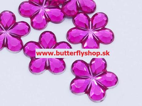 Dekoračné kvietky 15mm veľké / 10farieb, 