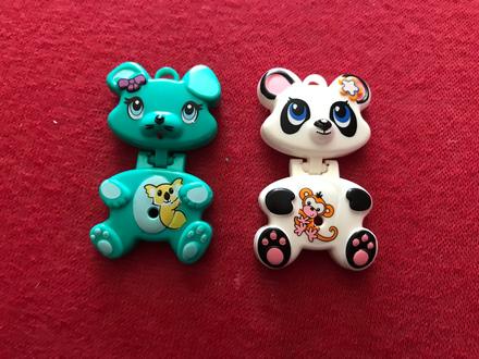 Kufrikove skladajuce zvieratka, cca 5 cm výška,