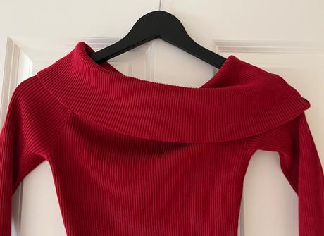 Tmavočervené tričko/svetrík, h&m, s/36, h&m,s