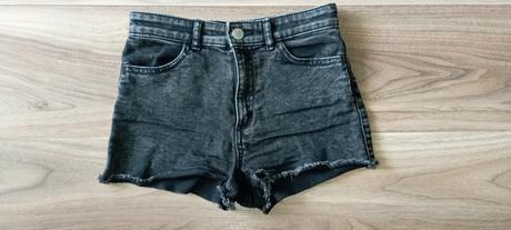Čierne riflové šortky, h&m,140