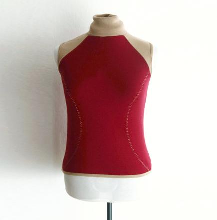 Rolák bez rukávov s ozdobným štepovaním, l