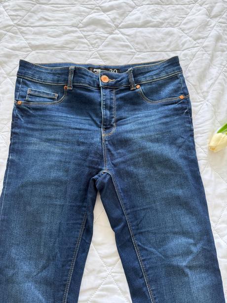 Tmavomodré elastické skinny rifle, new yorker,30
