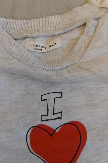 Set mikín "i love" 86, fox & bunny,86