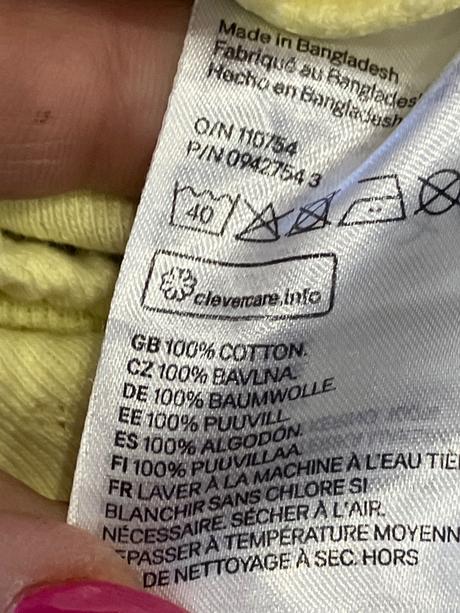 Dievčenské body žlté h&m (74), h&m,74