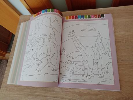 Maľovanie podľa čísel -dinosaury, 