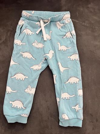 Tepláky s dinosaurami, h&m,86