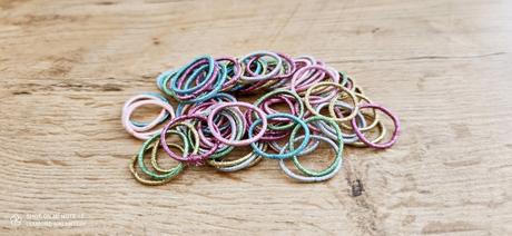 Gumičky trblietavé - farebný mix 20 kusov, 