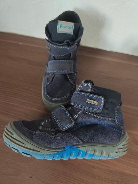 Prechodné kožené topánky, richter,32