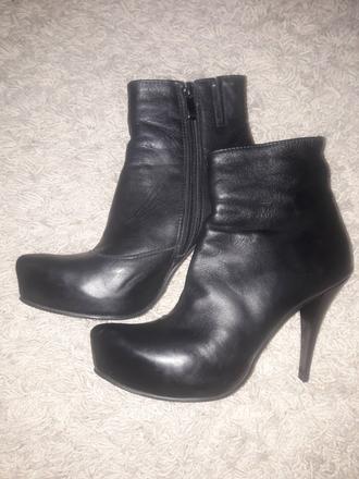 Kožené kotníkové čižmy, 39