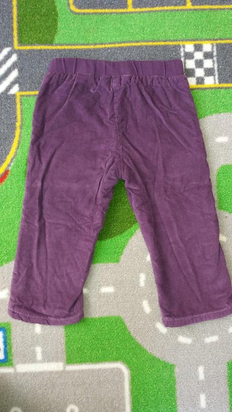 Oteplené podšité menšestrové nohavice, lupilu,74