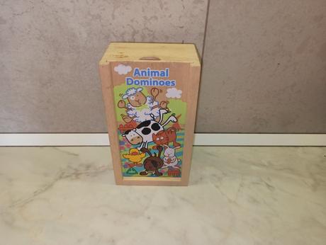 Animal dominoes drevene, 