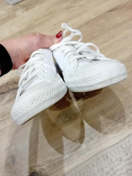 Biele kožené converse tenisky, converse,39
