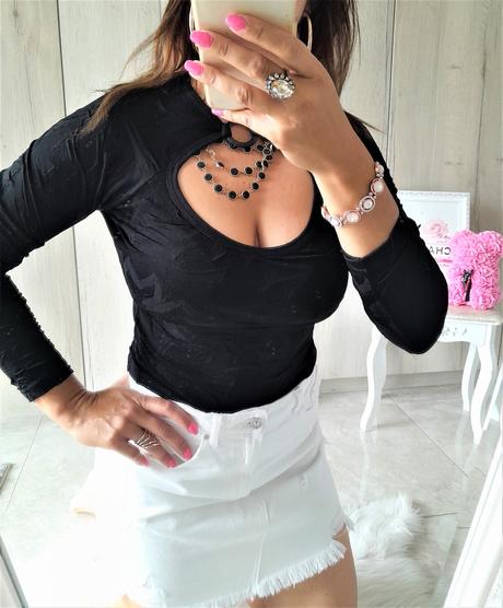 Čierne sexi tričko-s, otto,s