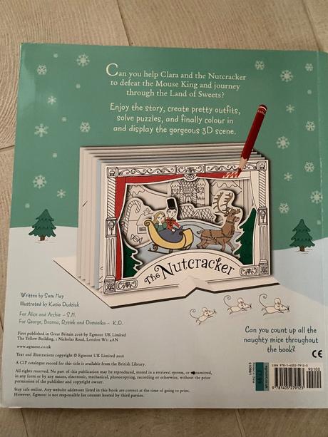 Vianočná aktivity book the nutcracker 3d,