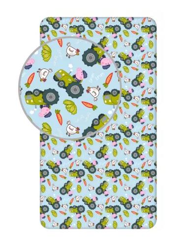 Detská plachta 90x200 peppa pig traktor - skladom, šírka (cm): 90,dĺžka (cm): 200