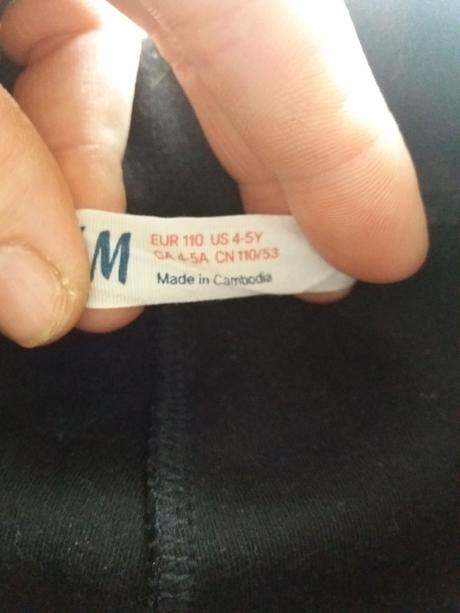 Dievčenské legíny h&m č.110, h&m,110