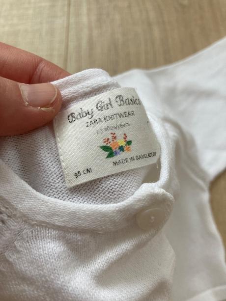 Biele úpletové bolerko, zara,98