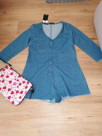 Zara designovy dzinsovy overal, zara,m