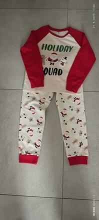 Chlapčenské bavlnené vianočné pyžamo, 122