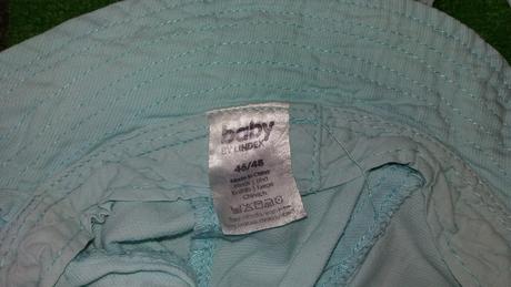 Modrý klobúčik so šnúrkami, lindex,80