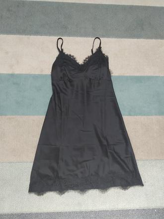 Saténová nočná košieľka, s