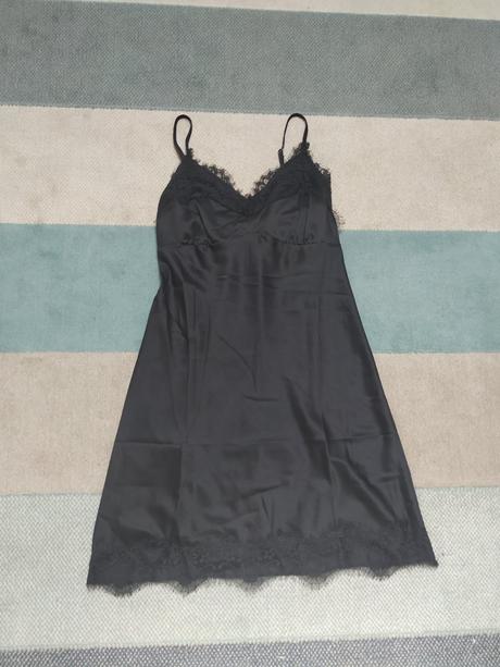 Saténová nočná košieľka, s